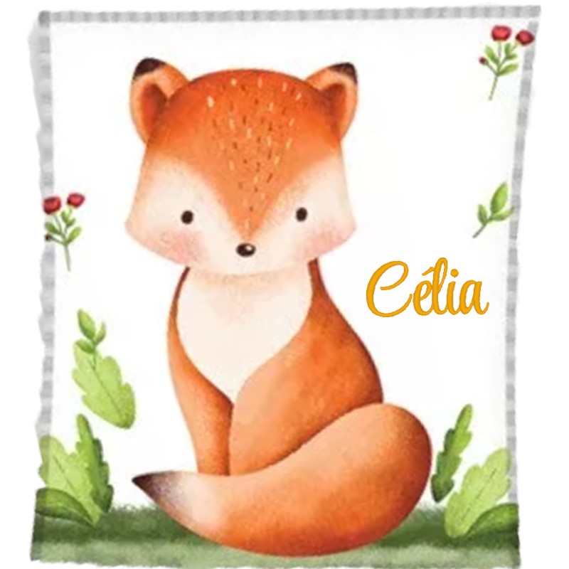 COUVERTURE BÉBÉ RENARD 577