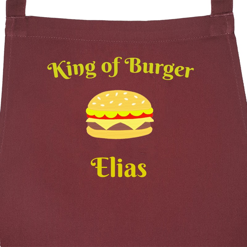 TABLIER DE CUISINE BORDEAUX BURGER 578