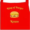 TABLIER DE CUISINE ROUGE BURGER 579