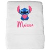 Serviette de Bain Stitch Personnalisée - Serviette Bain Stitch Brodée - Serviette Bain Bébé Brodée - Serviette Stitch