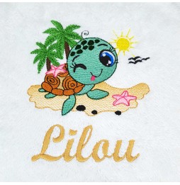 CAPE BAIN BLANCHE TORTUE 526