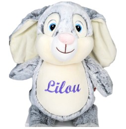 PELUCHE LAPIN GRIS CUBBIES 93