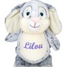 PELUCHE LAPIN GRIS CUBBIES 93