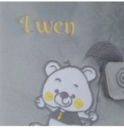 PROTEGE CARNET SANTE GRIS OURSON 172