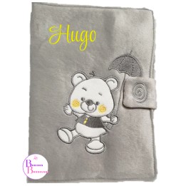 PROTEGE CARNET SANTE GRIS OURSON 172