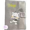 PROTEGE CARNET SANTE GRIS OURSON 172