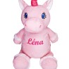 PELUCHE LICORNE ROSE CUBBIES 75