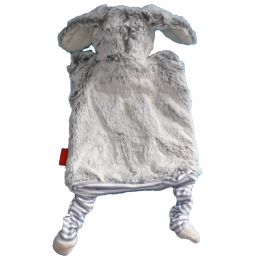 DOUDOU MARIONNETTE LAPIN GRIS 143