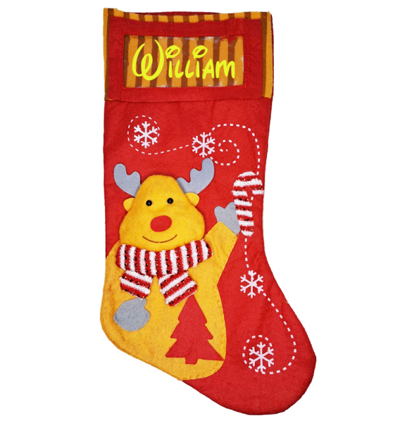 Chaussette de Noël Personnalisée - Botte de Noël Personnalisée - Botte de Noël Brodée