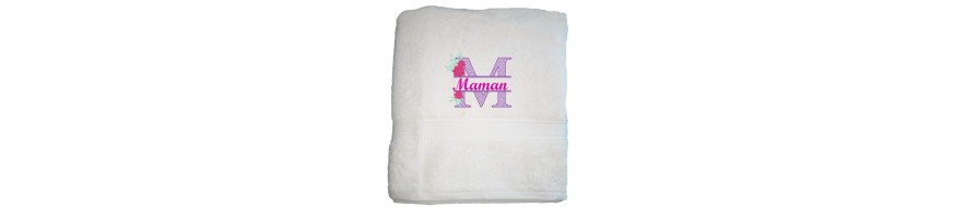 SERVIETTES BAIN PERSONNALISÉES